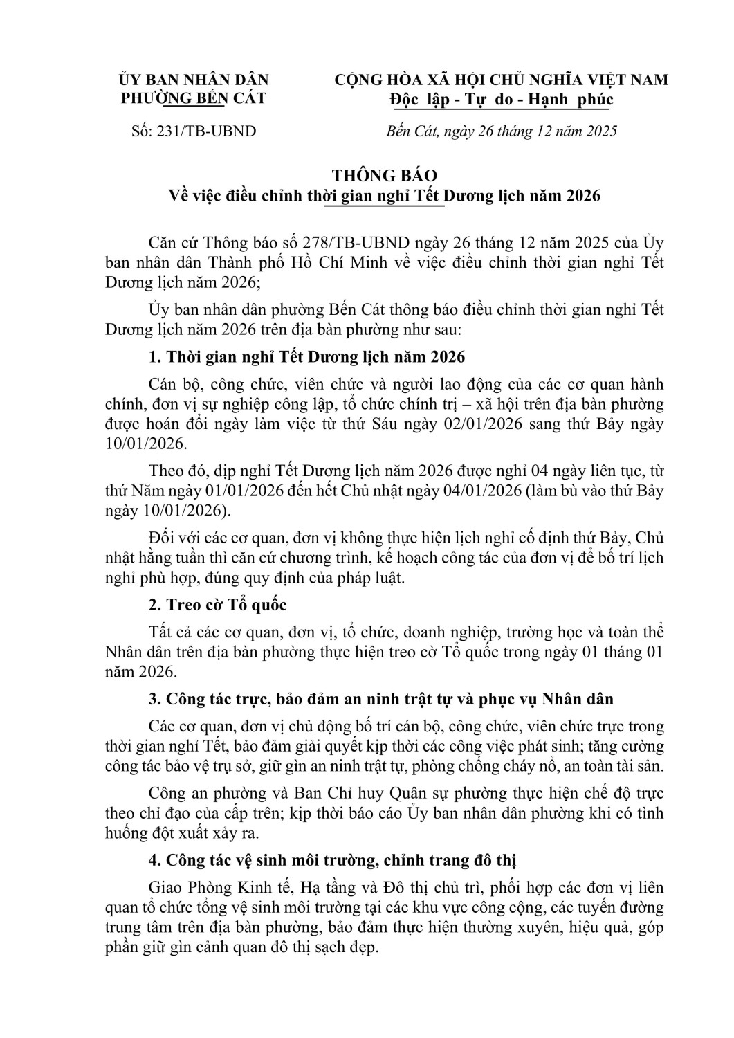 thong bao dieu chỉnh nghi tet duong lich signed signed hình ảnh 0